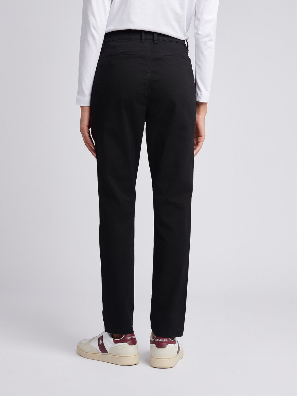 Womens Chino Trousers Black