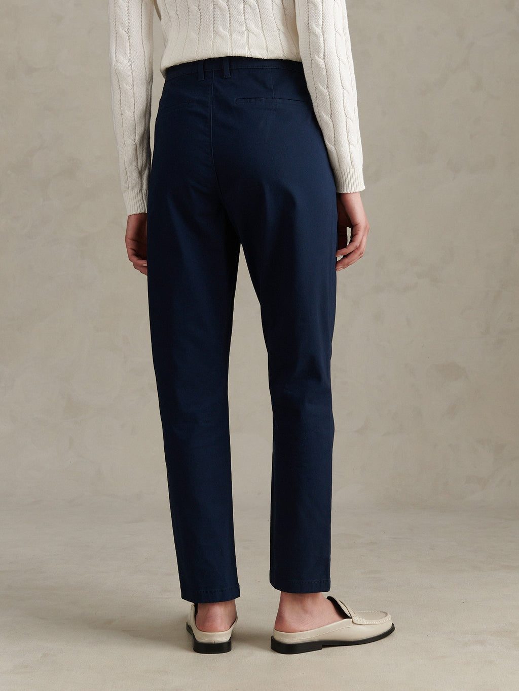 Womens Chino Trousers Navy Iris