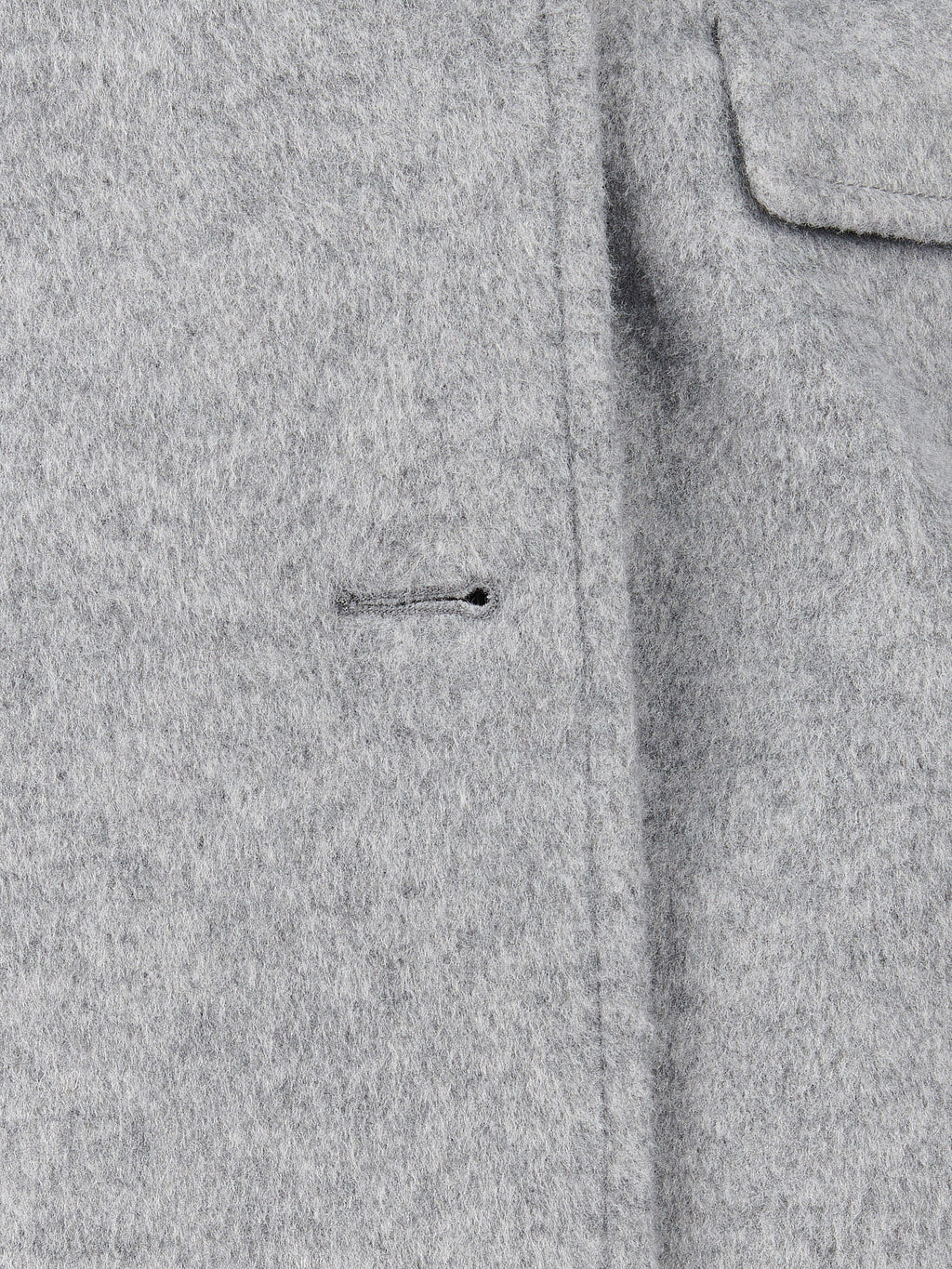 Womens Wool Blend Double Breasted Coat in Silver Filigree