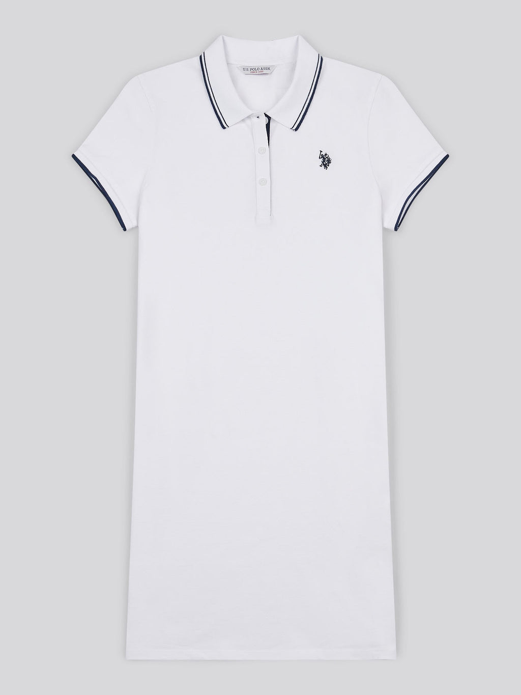 Womens Polo Dress Bright White