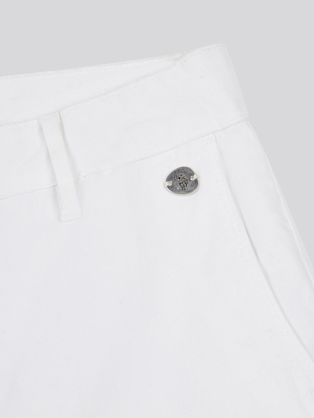 Womens Ankle Wide Leg Chino Trouser in Bright White