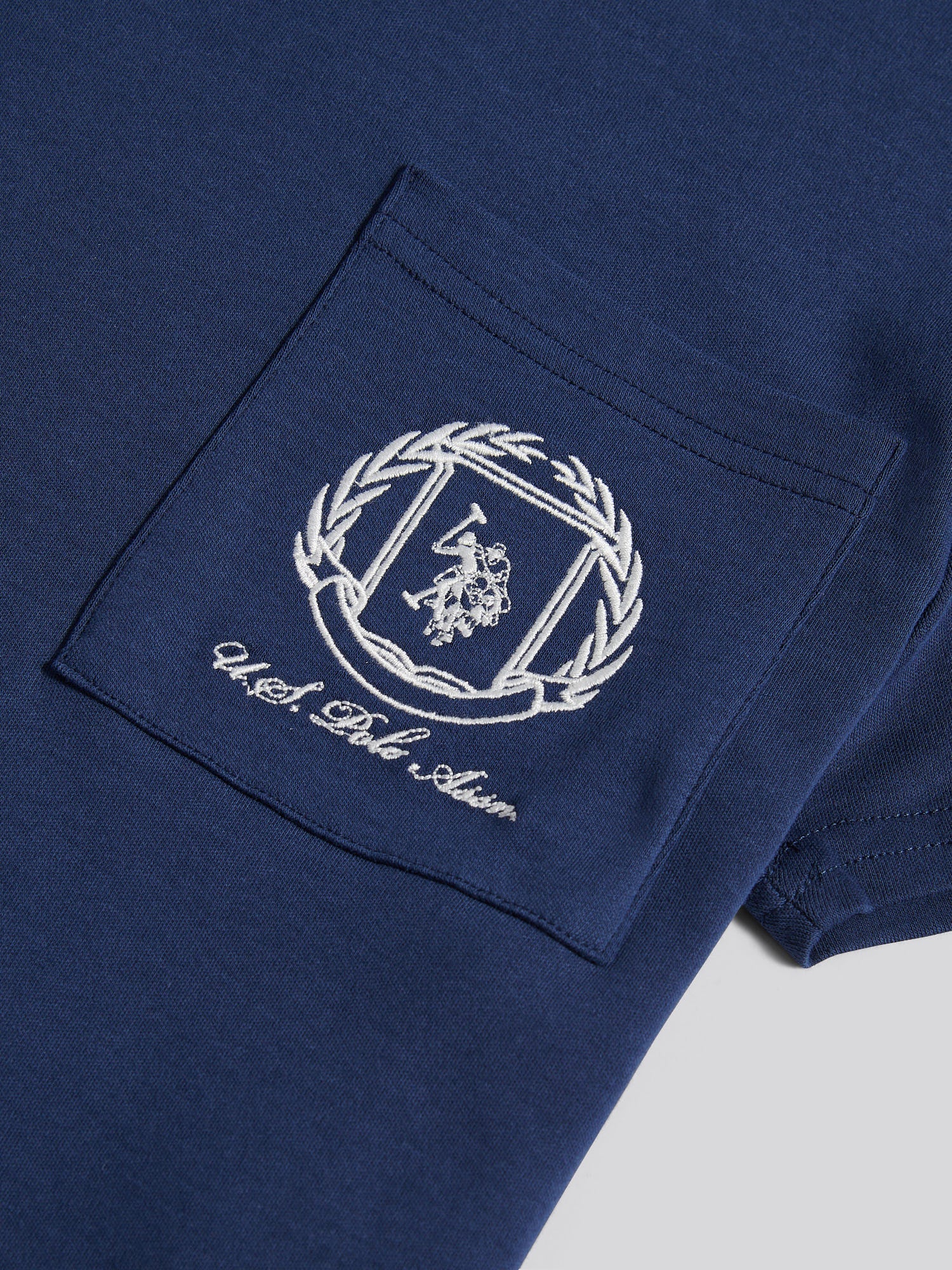 Womens Wreath Graphic T-Shirt in Navy Iris