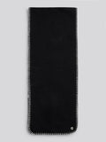 Womens Hanging Whipstitch Scarf in Black