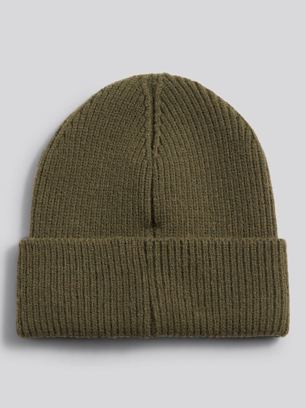 Womens Multicolour Double Horsemen Knit Beanie in Kalamata Green