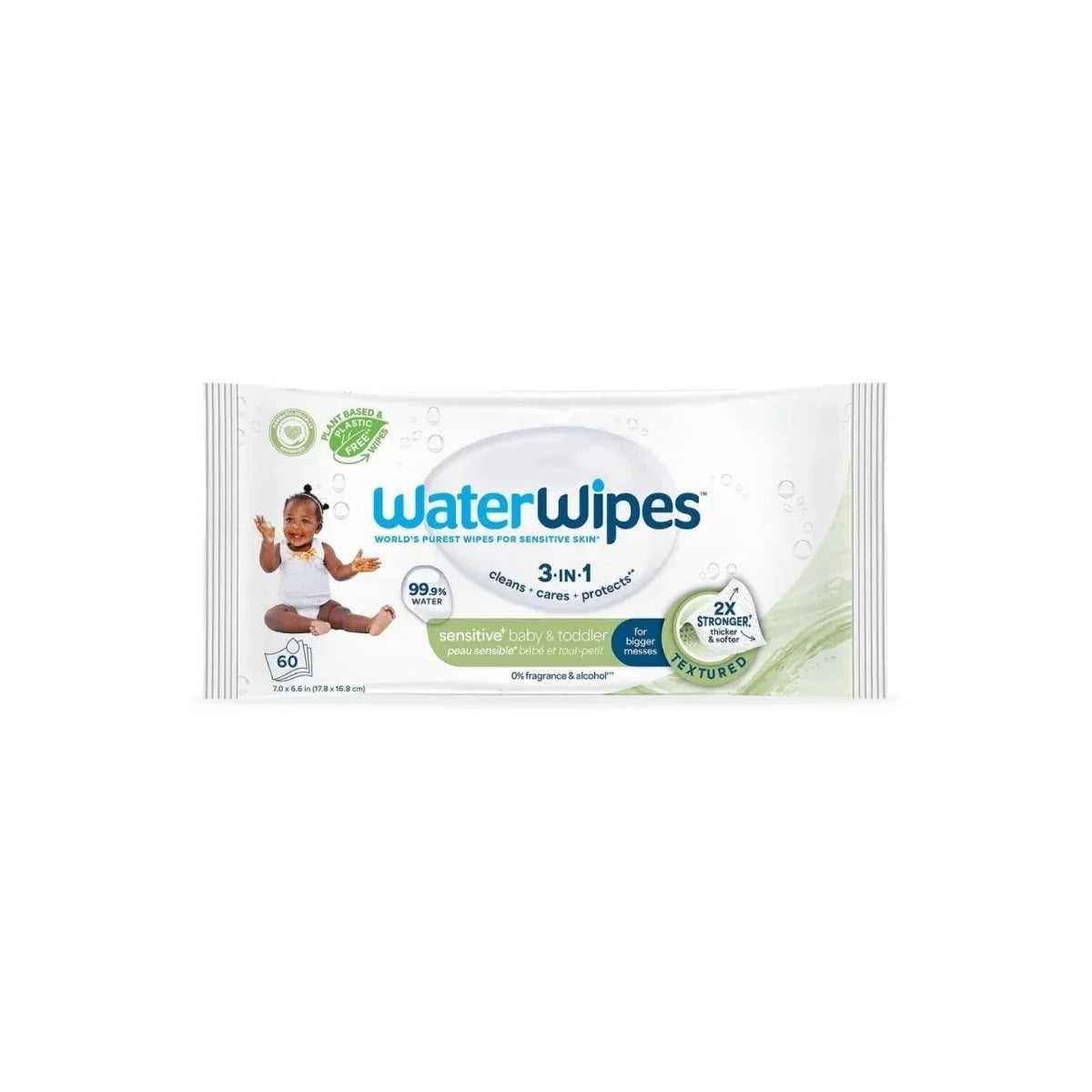 WaterWipes Textured Baby Wipes 60 pcs