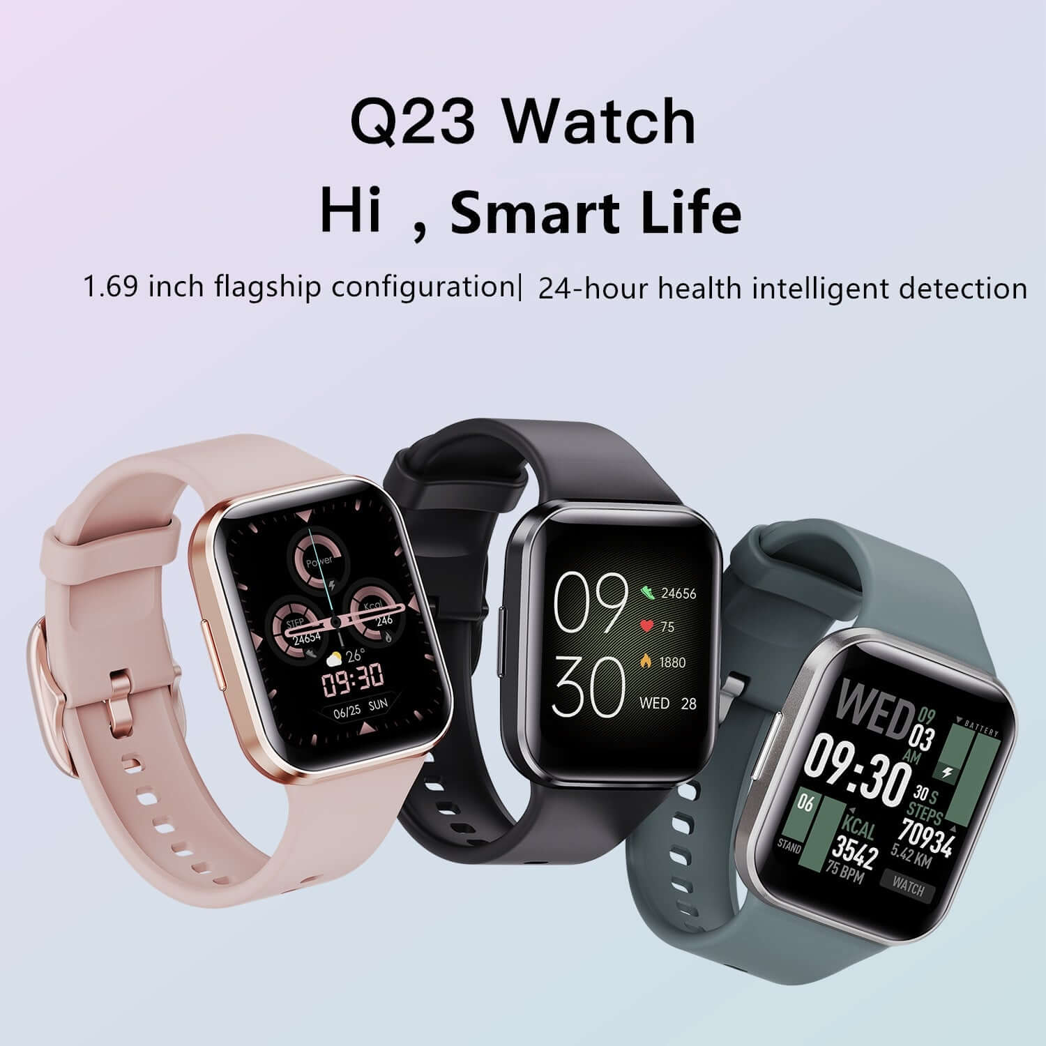 Waterproof Smart Fitness Watch – Heart Rate, Step, and Sleep Tracker (Unisex)