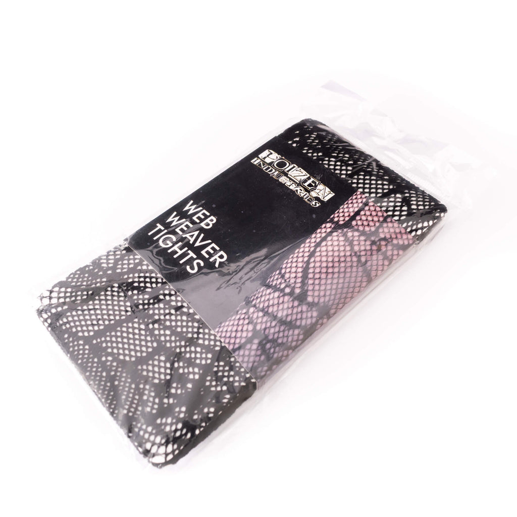 Poizen Industries Web Weaver Tights – Black Gothic Spiderweb Fishnet