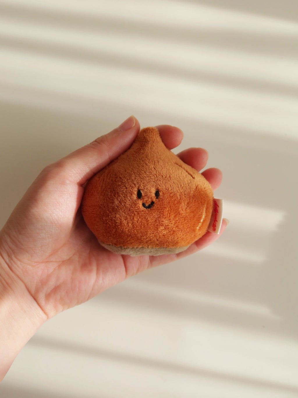 LuLuFun Studio Chestnut Plush Bag Charm – Soft Brown Kawaii Keychain