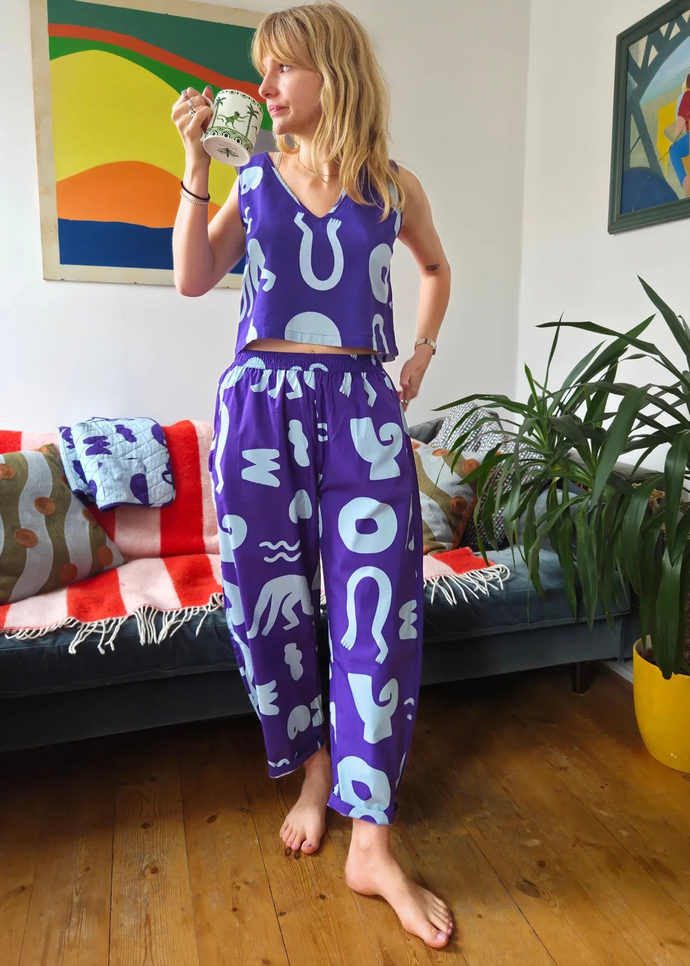 Organic Cotton and Linen Balloon Trousers