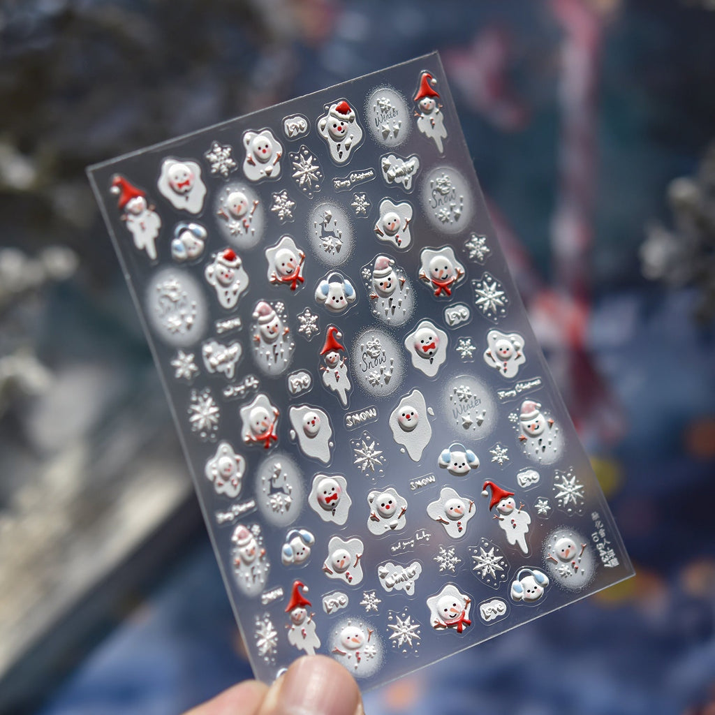 LuLuFun Studio Snow Nail Deco Stickers – Ultra-Thin DIY Manicure Decals