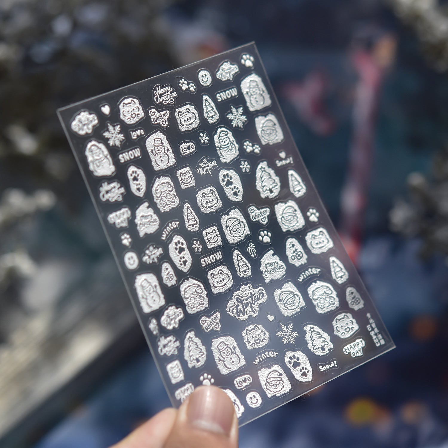LuLuFun Studio Snow Nail Deco Stickers – Ultra-Thin DIY Manicure Decals