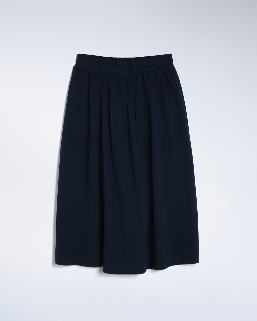 Gathered Organic Midi Skirt