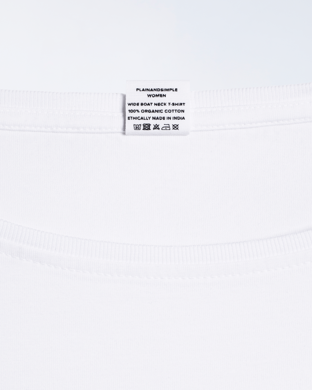 Wide Boat Neck Organic T-Shirt