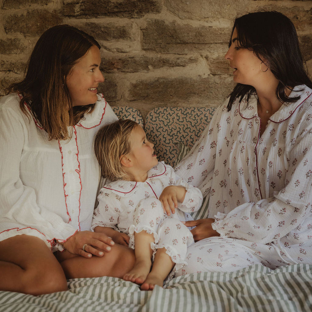 Blue Paisley Organic Muslin Pyjamas