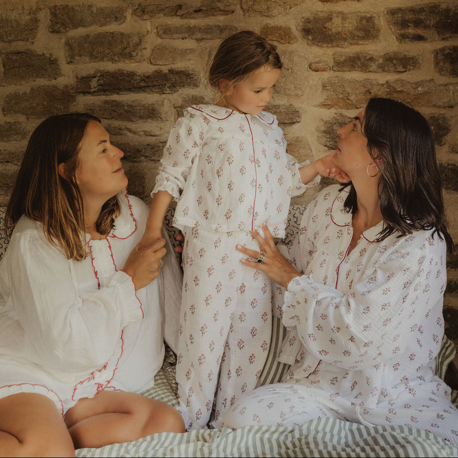 Blue Paisley Organic Muslin Pyjamas