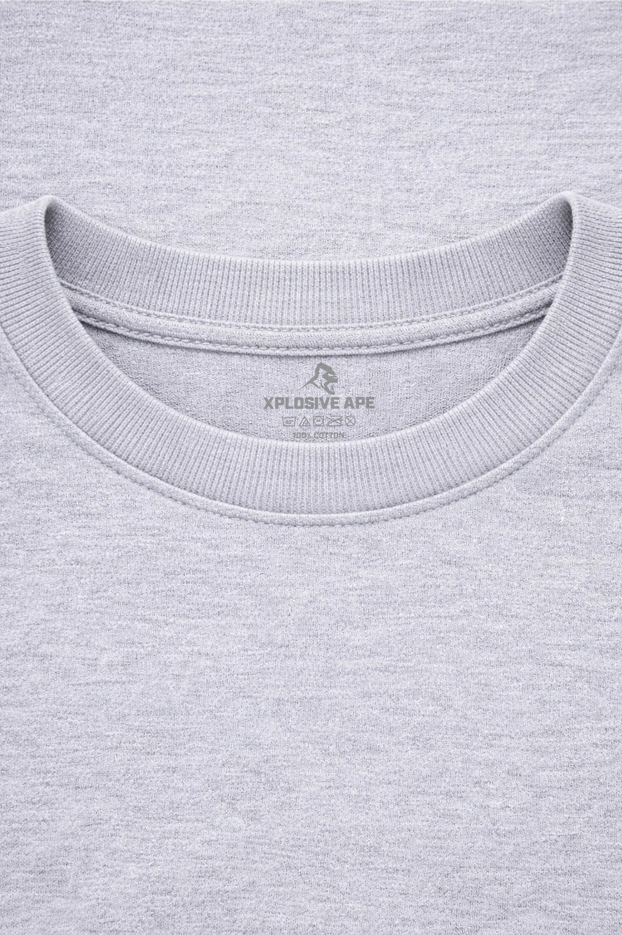 XAPE Campus Script Tee - Sports Grey
