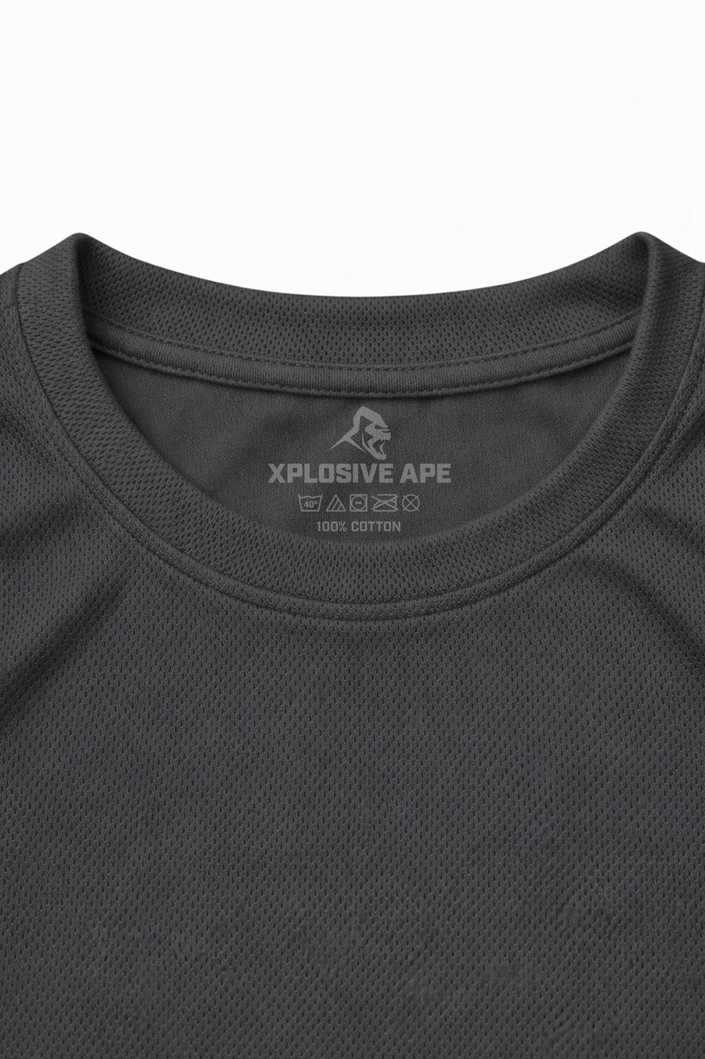 XAPE Classic Badge Logo X Tech Tee - Charcoal