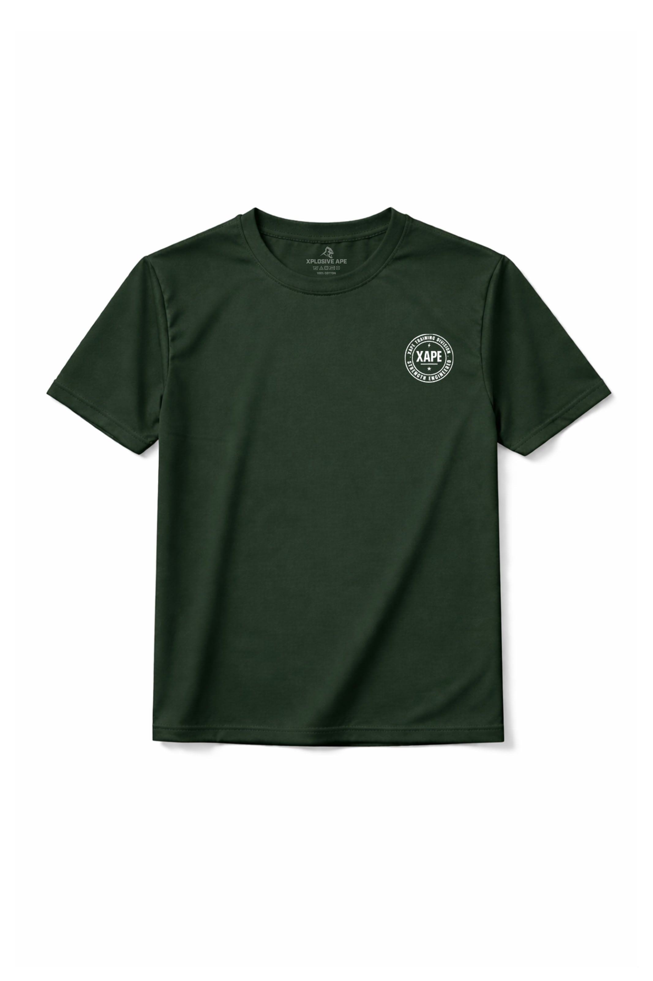 XAPE Classic Badge Logo X Tech Tee - Forest Green