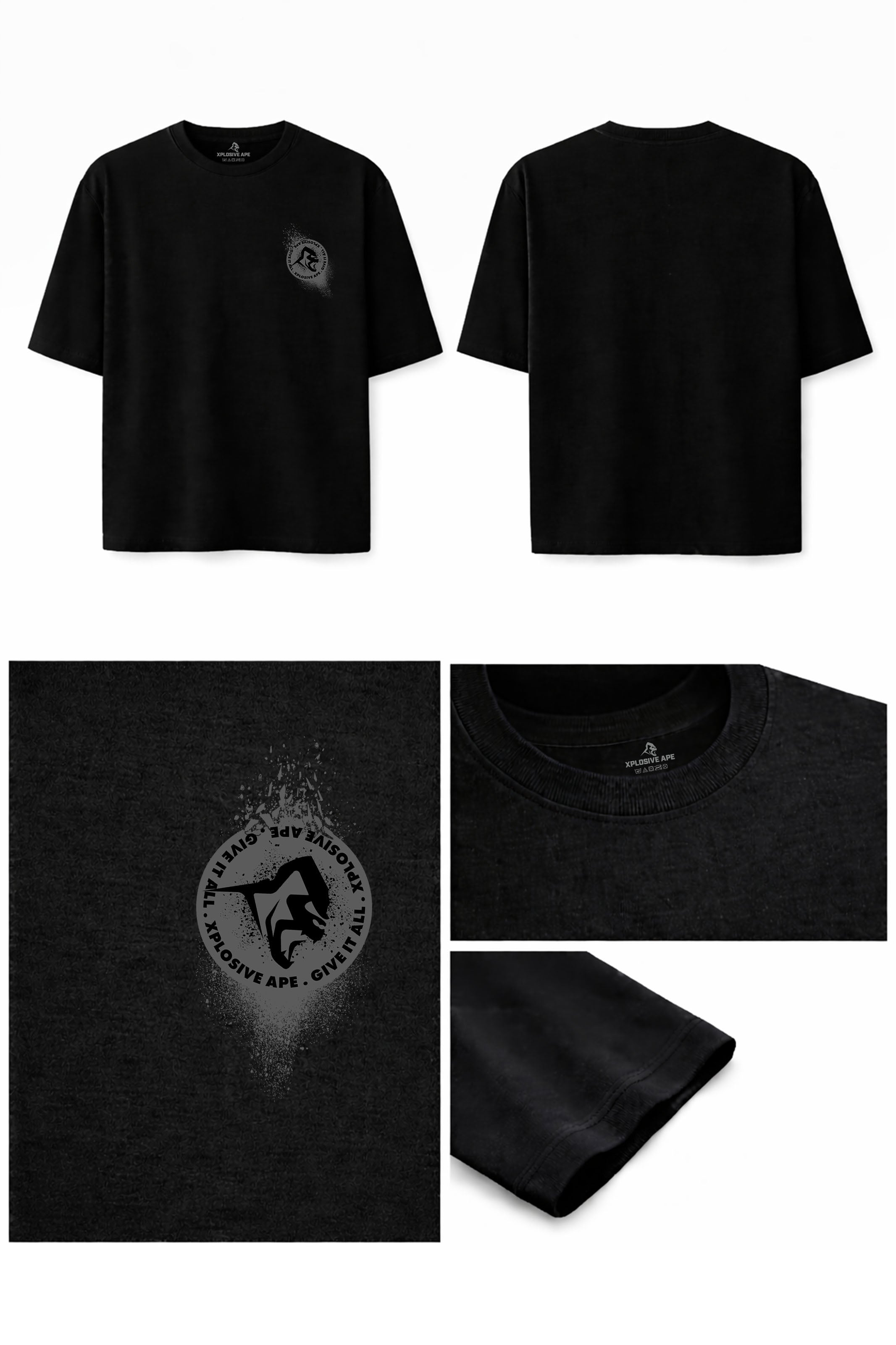 XAPE Volume Four Oversized Tee - Black
