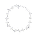 Gecko Jewellery Cottage Sprig Silver-Plated Pearl Bracelet