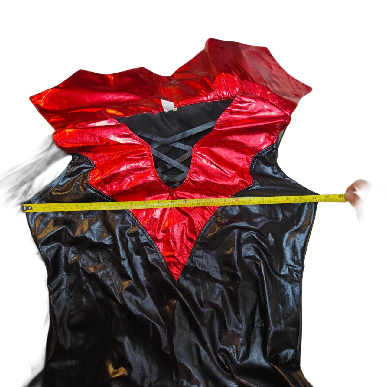 Massive Discounts Ladies Vampire Costume – Black PVC Dress & Cape