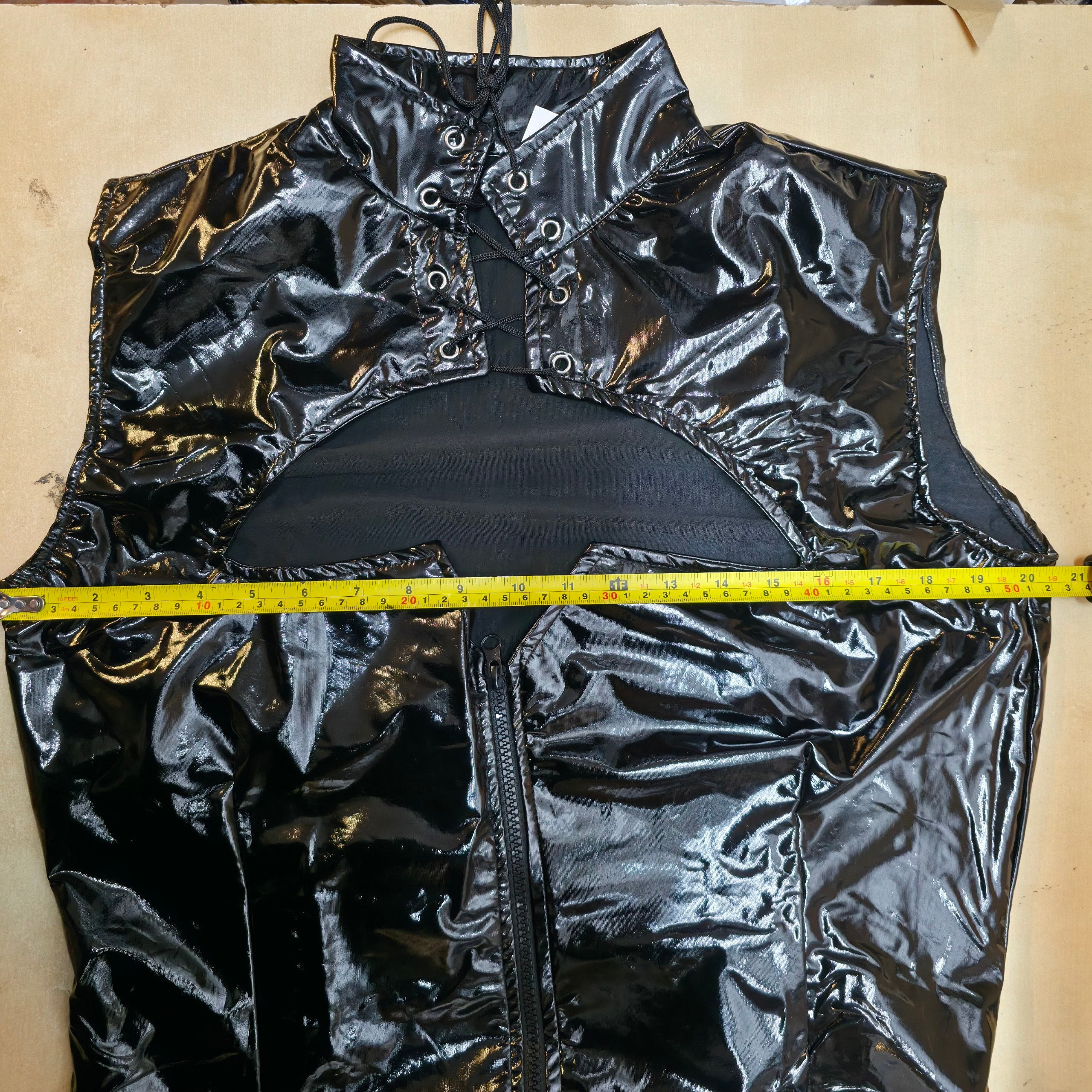 Massive Discounts Black PVC Wet-Look Mini Dress – Sexy Clubwear Outfit