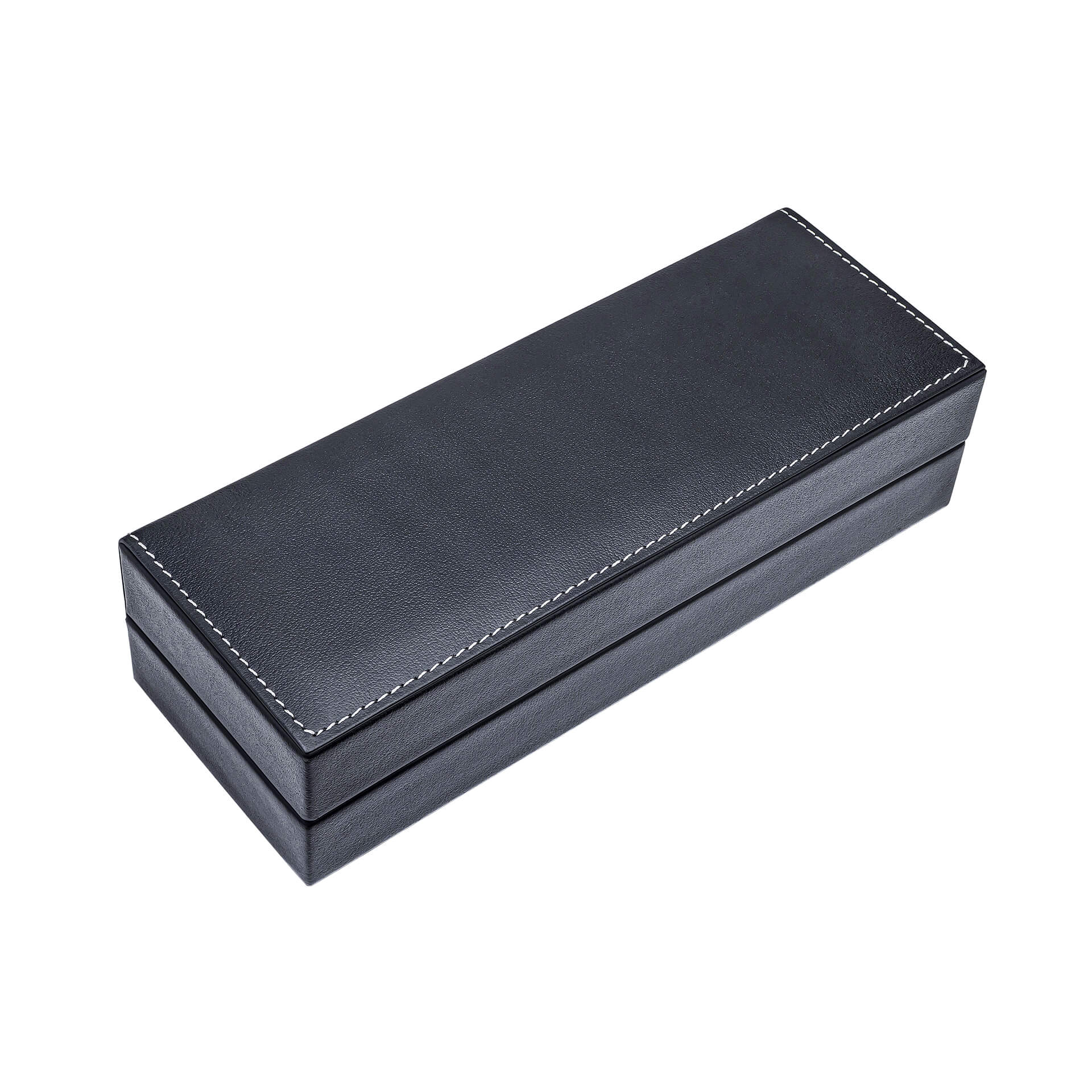 Fred Bennett Stainless Steel Ballpoint Pen in Leather Gift Case