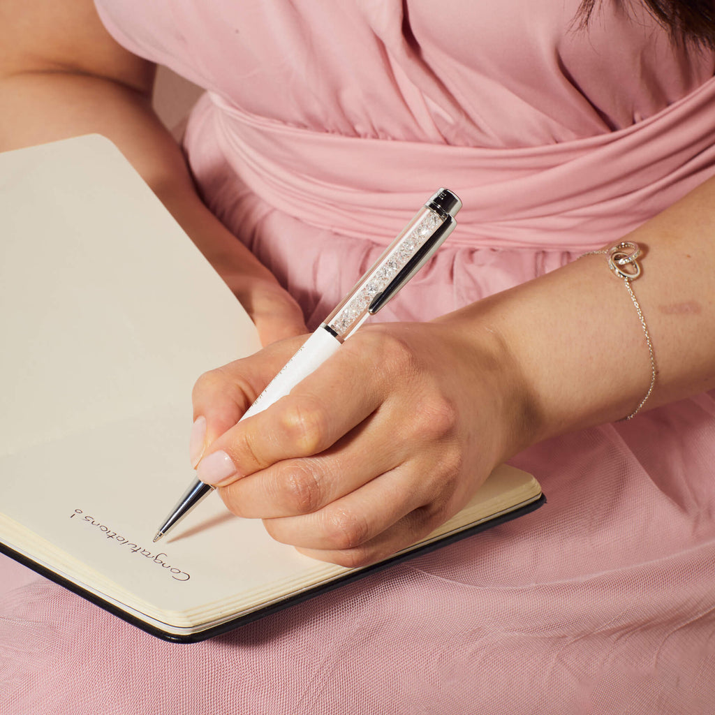 Diamonfire Zirconia Filled Pen by Gecko Jewellery – Engravable Luxury