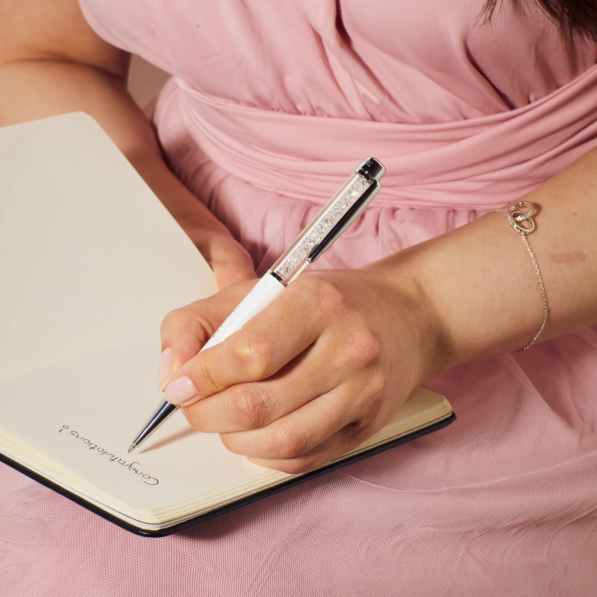 Diamonfire Zirconia Filled Pen by Gecko Jewellery – Engravable Luxury