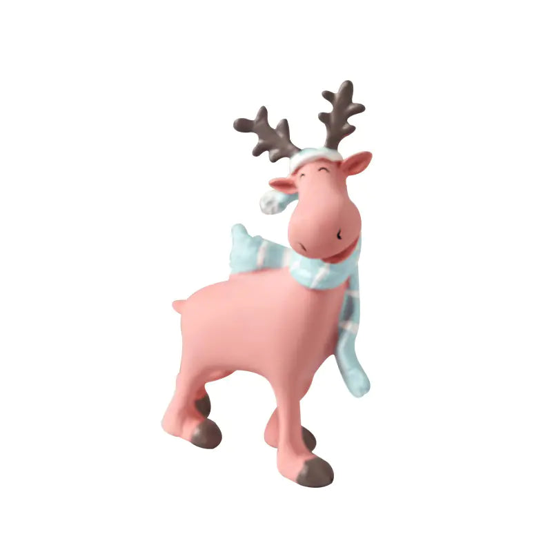Nordic Elk Decorative Resin Figurine – Pastel Home Ornament (3 Colours)