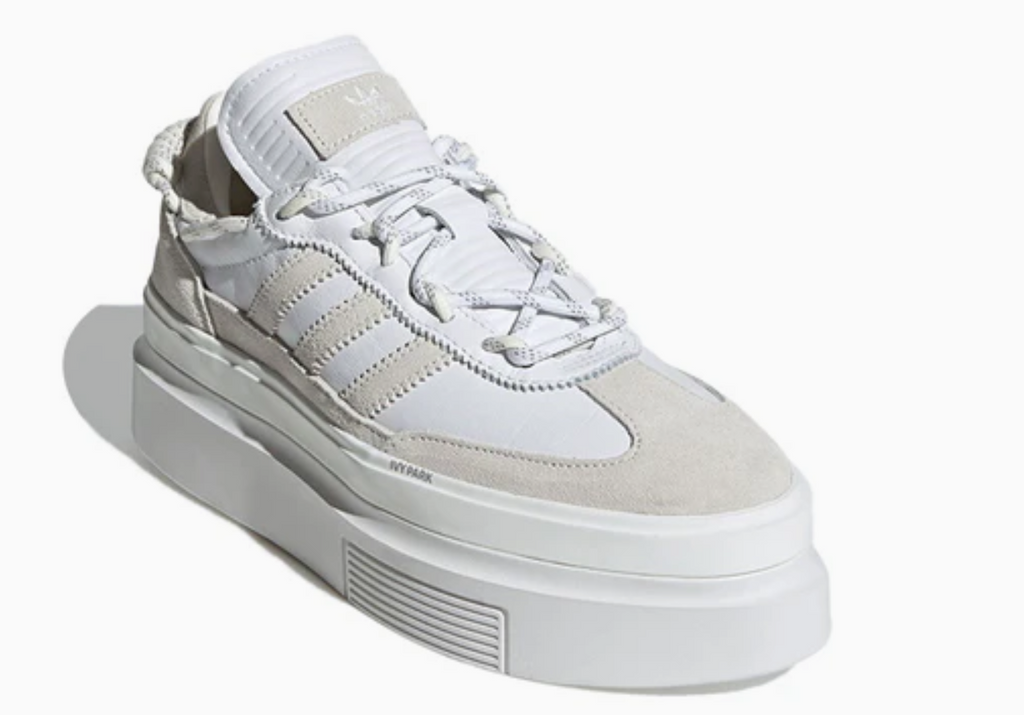 Adidas Ivy Park Super Sleek 72 Icy Park White Leather Platform Trainers