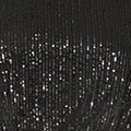 Yumi Black Sequin And Velvet Mini Dress