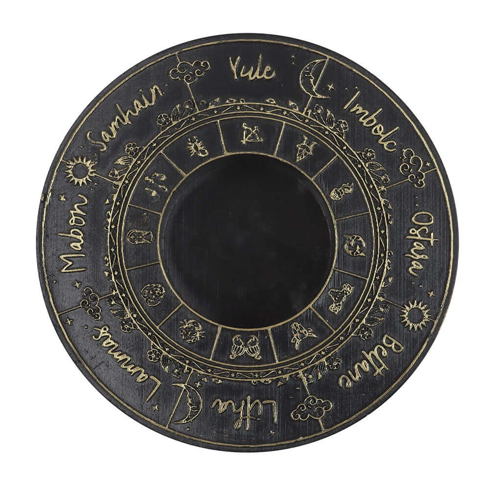 Wheel of the Year Tealight Candle Holder | Kate's Clothing Resin Altar Decor