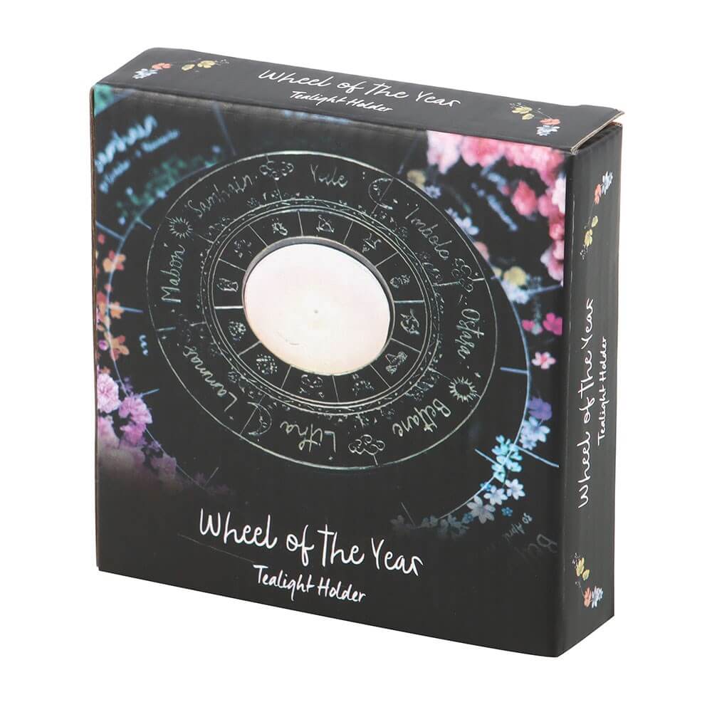 Wheel of the Year Tealight Candle Holder | Kate's Clothing Resin Altar Decor