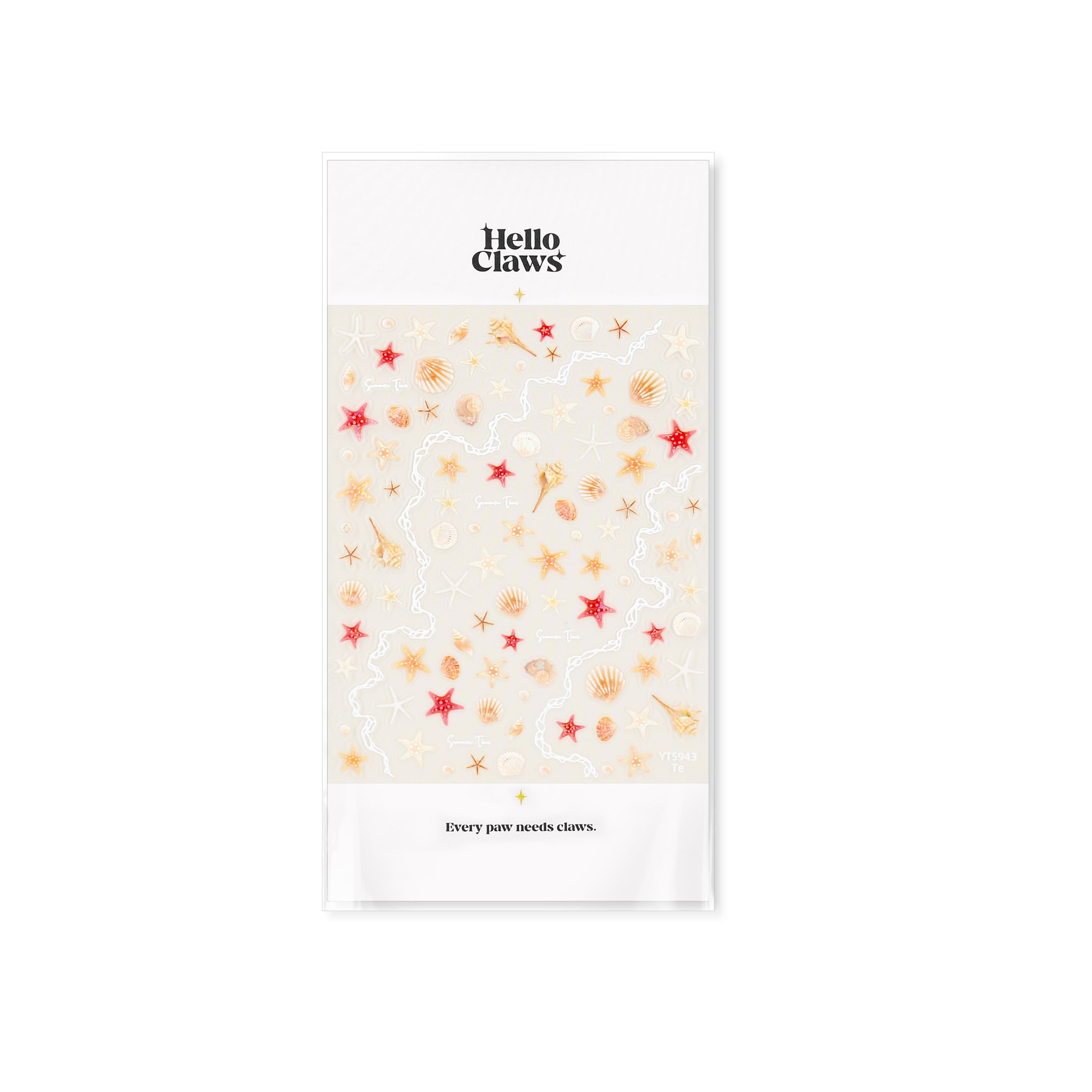 LuLuFun Studio Star Fish Nail Deco Stickers – DIY Manicure Art Decals