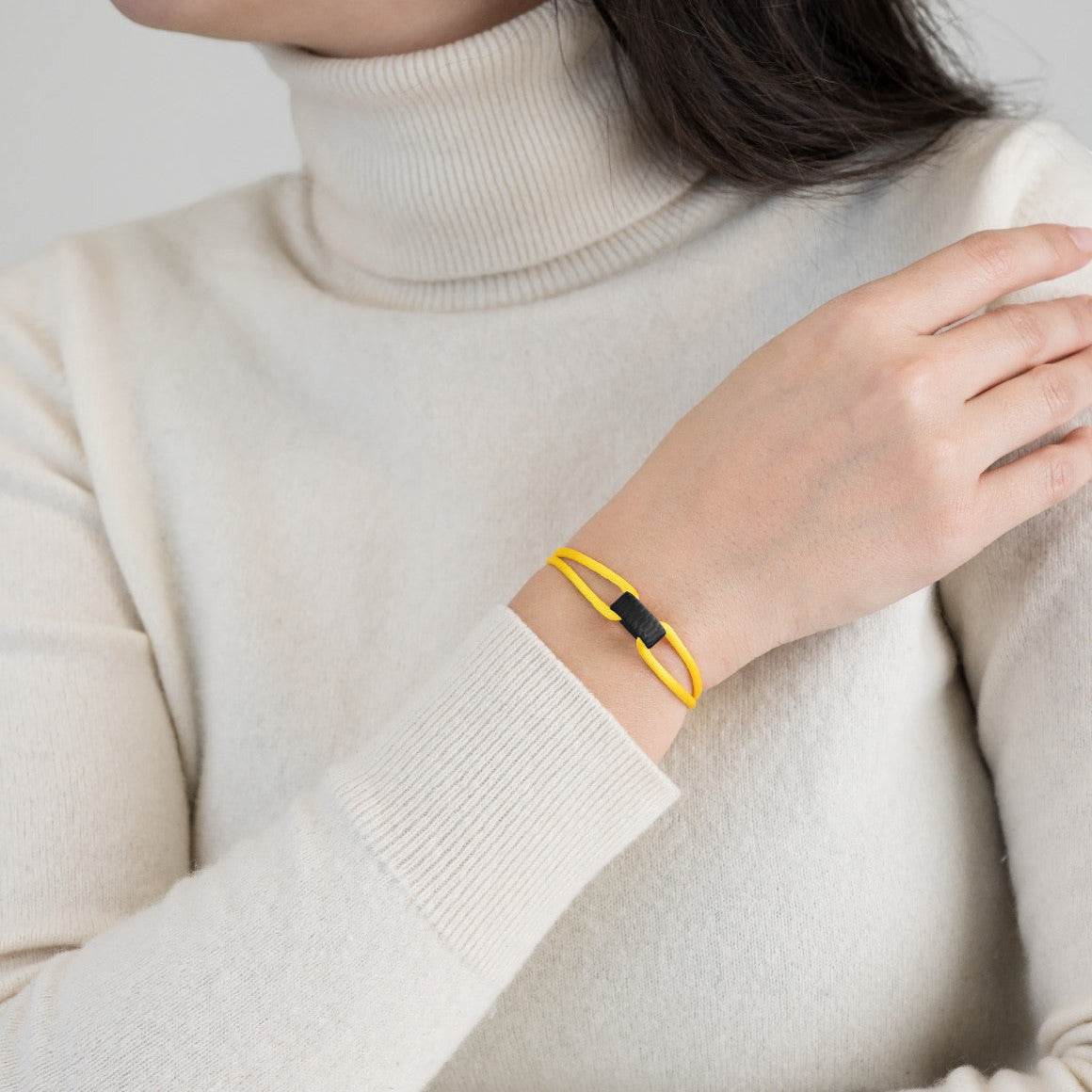 Carbon Regent Cord Bracelet