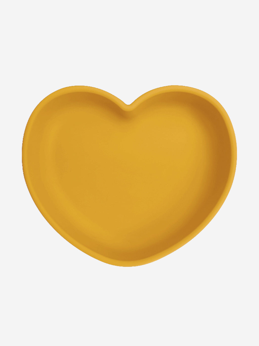 Bloom Bambini Silicone Heart Shaped Suction Plate in Yellow | BPA-Free