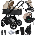 For Your Little One Cruise 3-in-1 Travel System with R129 Car Seat – Dune Beige