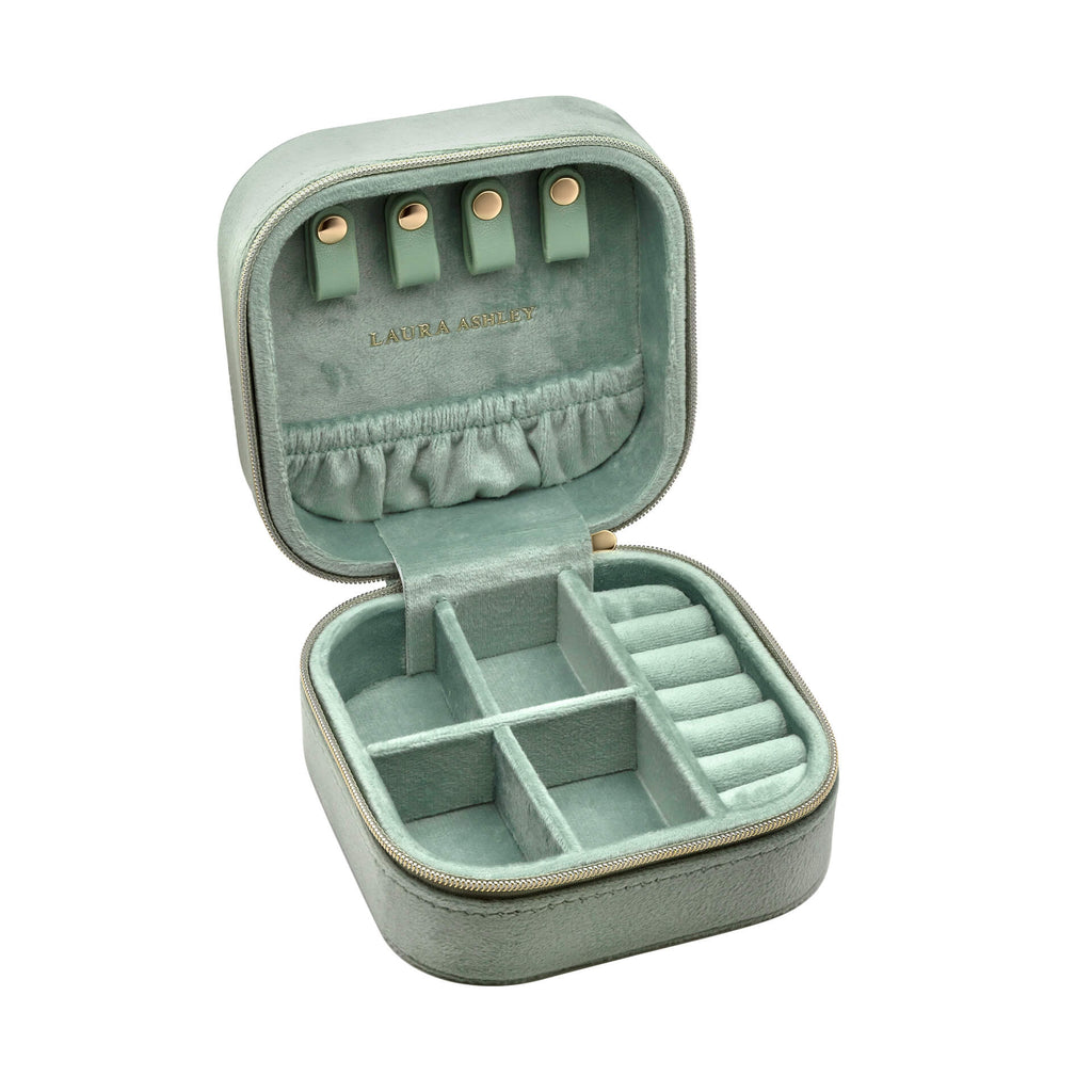 Laura Ashley Elveden Embroidered Jewellery Box | Floral Storage Case