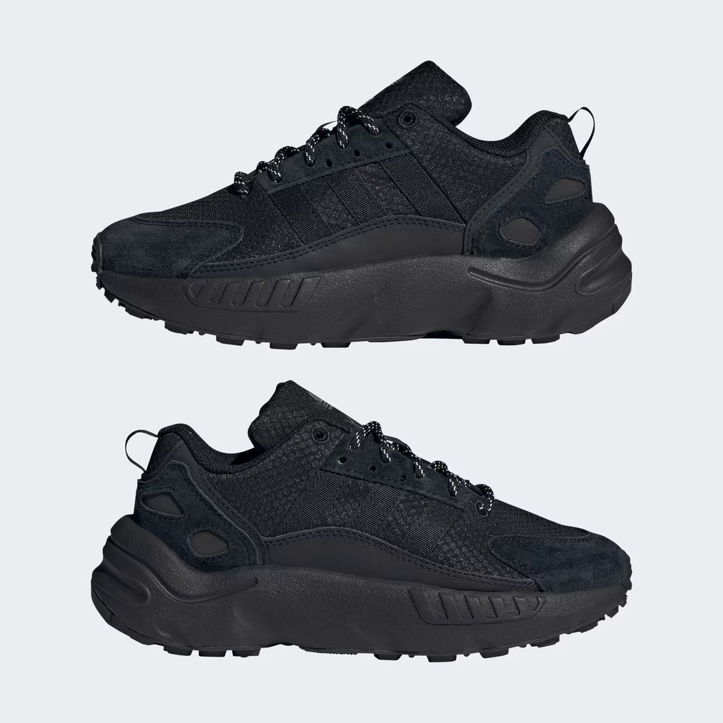Adidas ZX 22 Boost Unisex Sneakers – Black Suede and Textile Trainers
