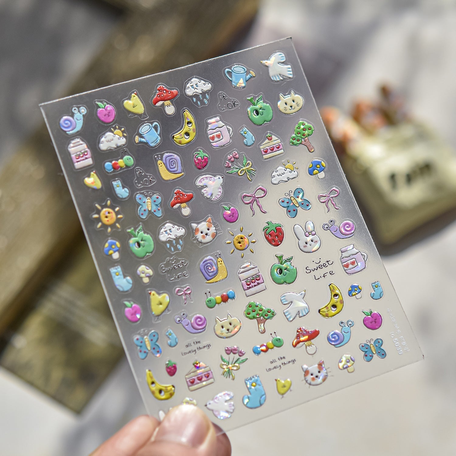 LuLuFun Studio Lovely Zoo Nail Deco Stickers – Ultra-Thin DIY Nail Art