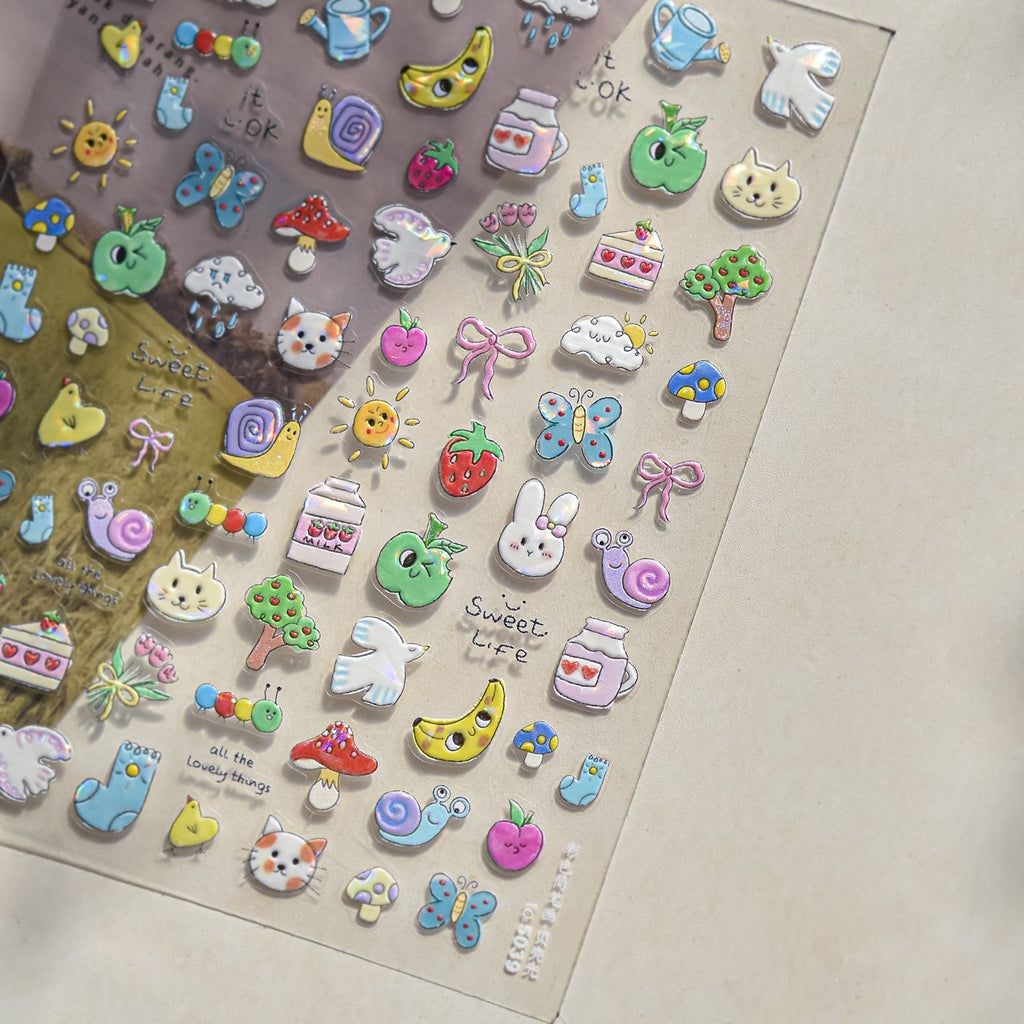 LuLuFun Studio Lovely Zoo Nail Deco Stickers – Ultra-Thin DIY Nail Art