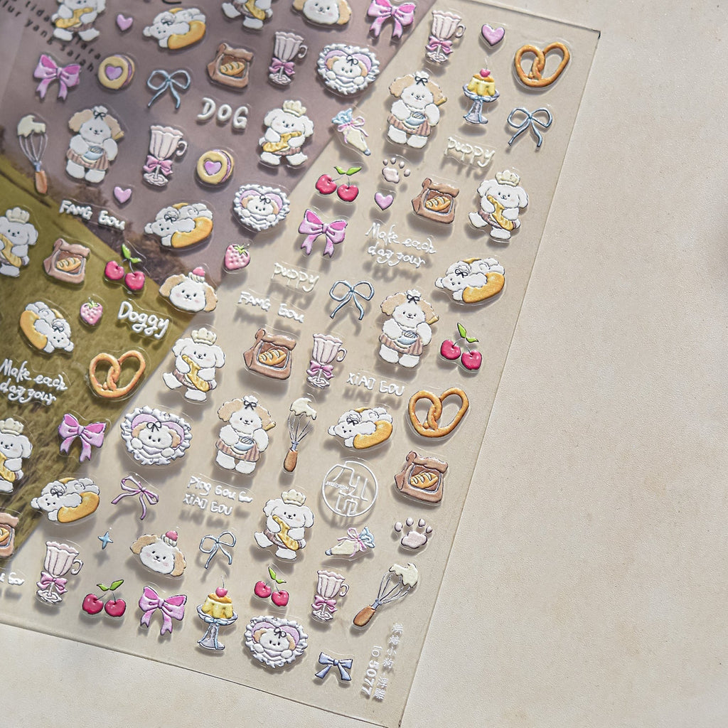 LuLuFun Studio Lovely Zoo Nail Deco Stickers – Ultra-Thin DIY Nail Art