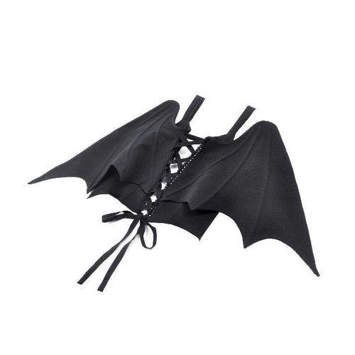 Dark in Love Vespertilio Bat Wing Vest – Black Gothic Waistcoat