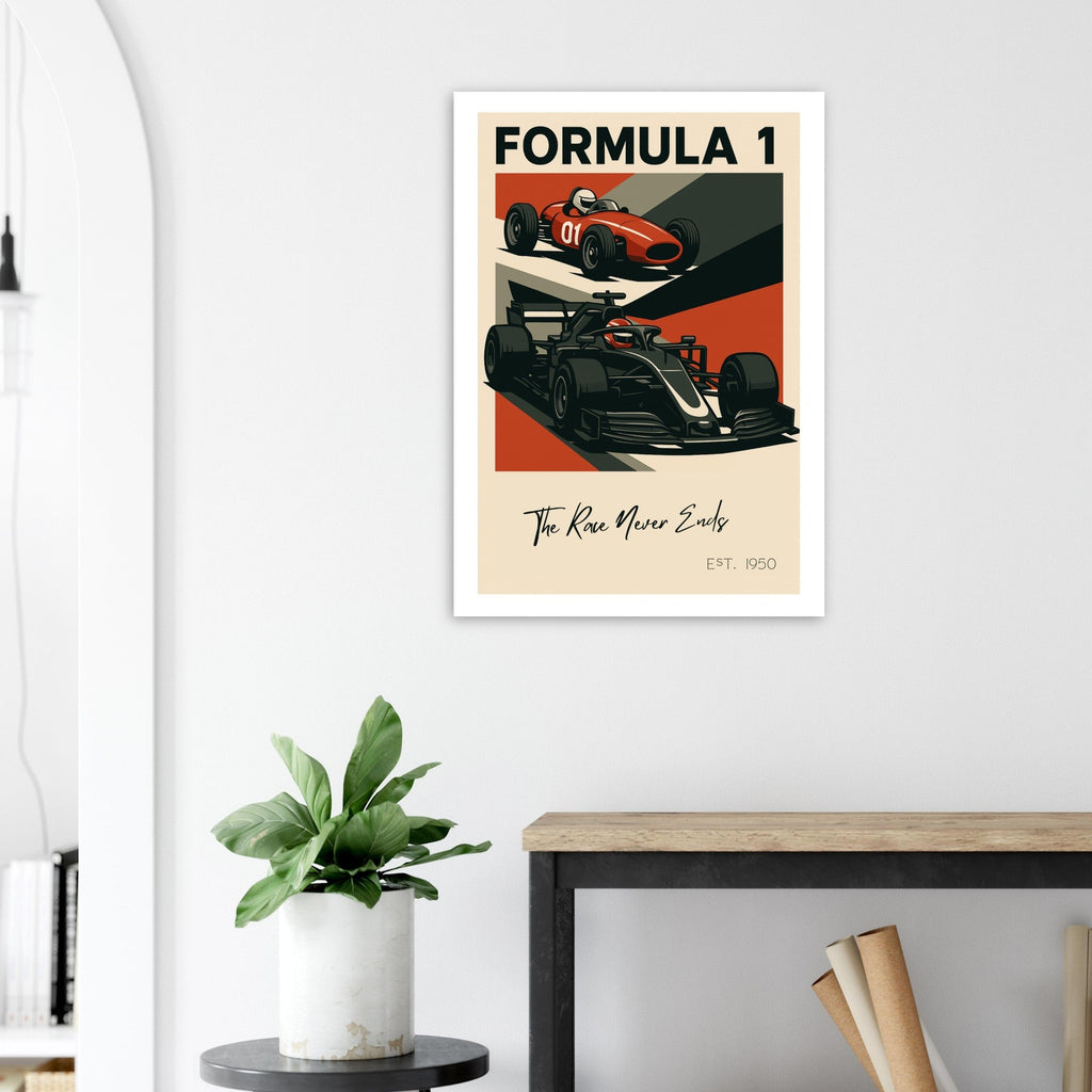 Vintage to Velocity – “The Race Never Ends” Poster
