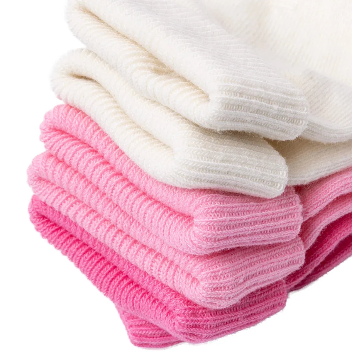 HelloBaby Girls Pack of 3 Baby Socks Cotton Rich - Pink