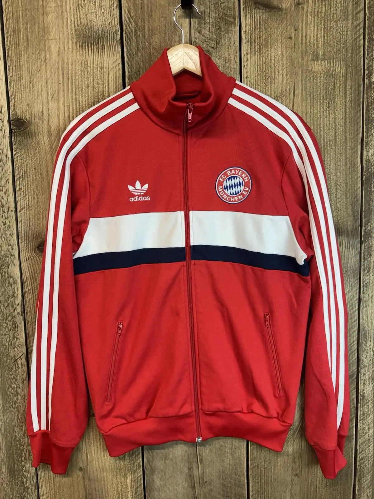 Vintage Bayern Munich Adidas Originals Men’s Tracksuit Top Medium Retro