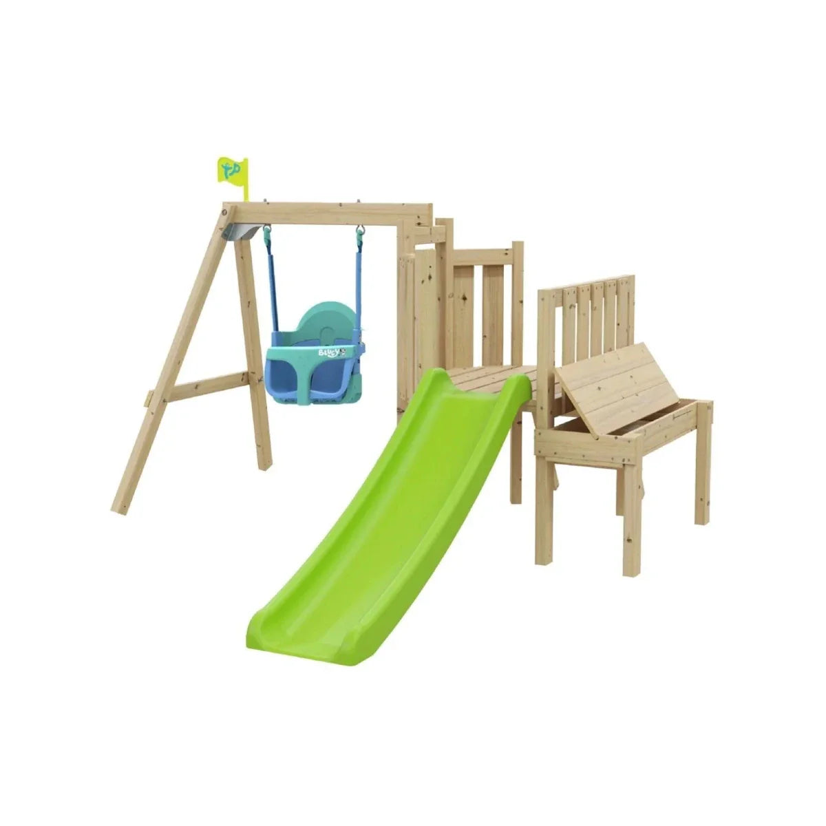 TP Toddler Wooden Tower with Bluey Quadpod