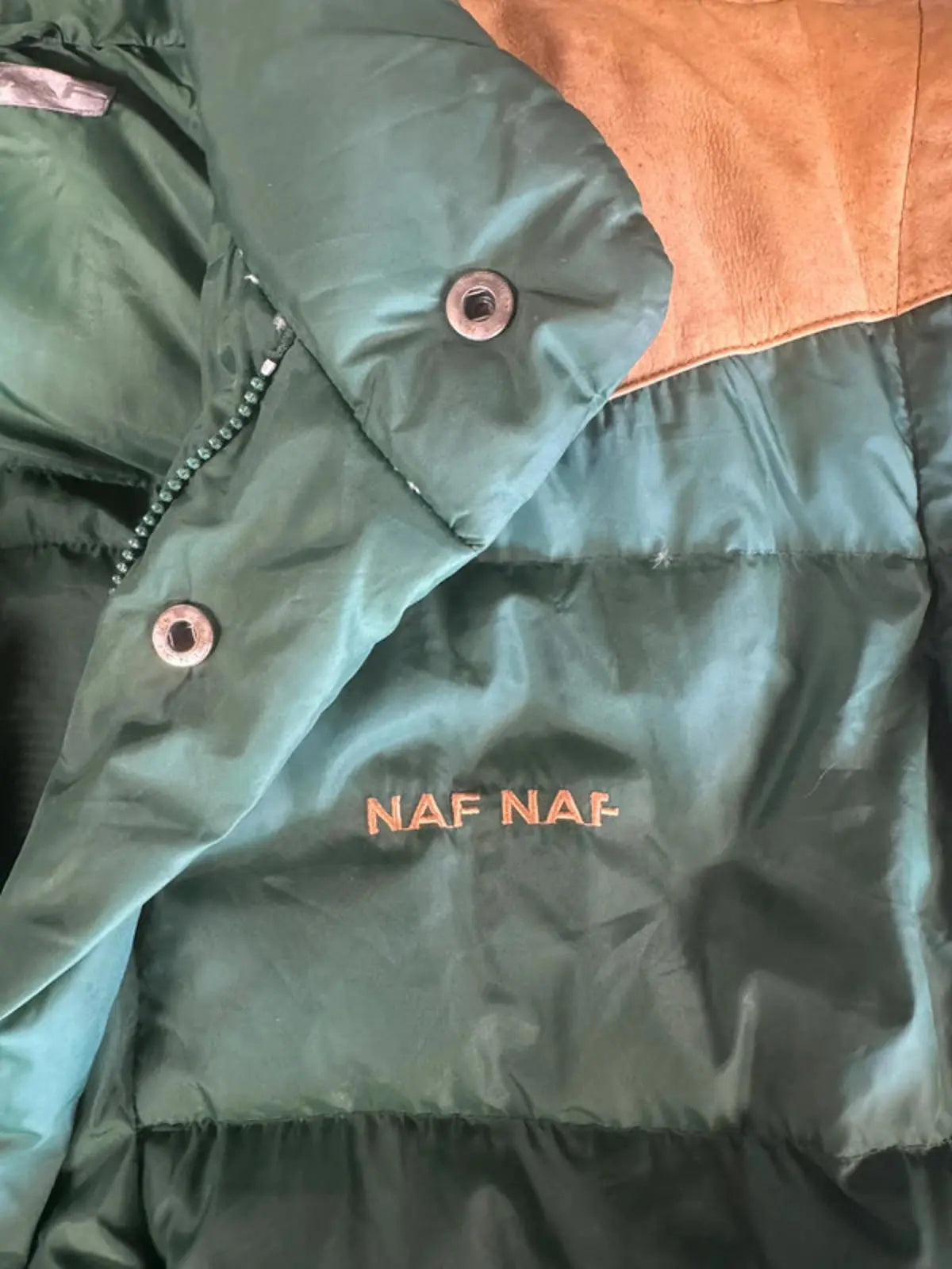 Rare vintage Naf Naf puffer Jacket body warmer Gilet XL 1990s