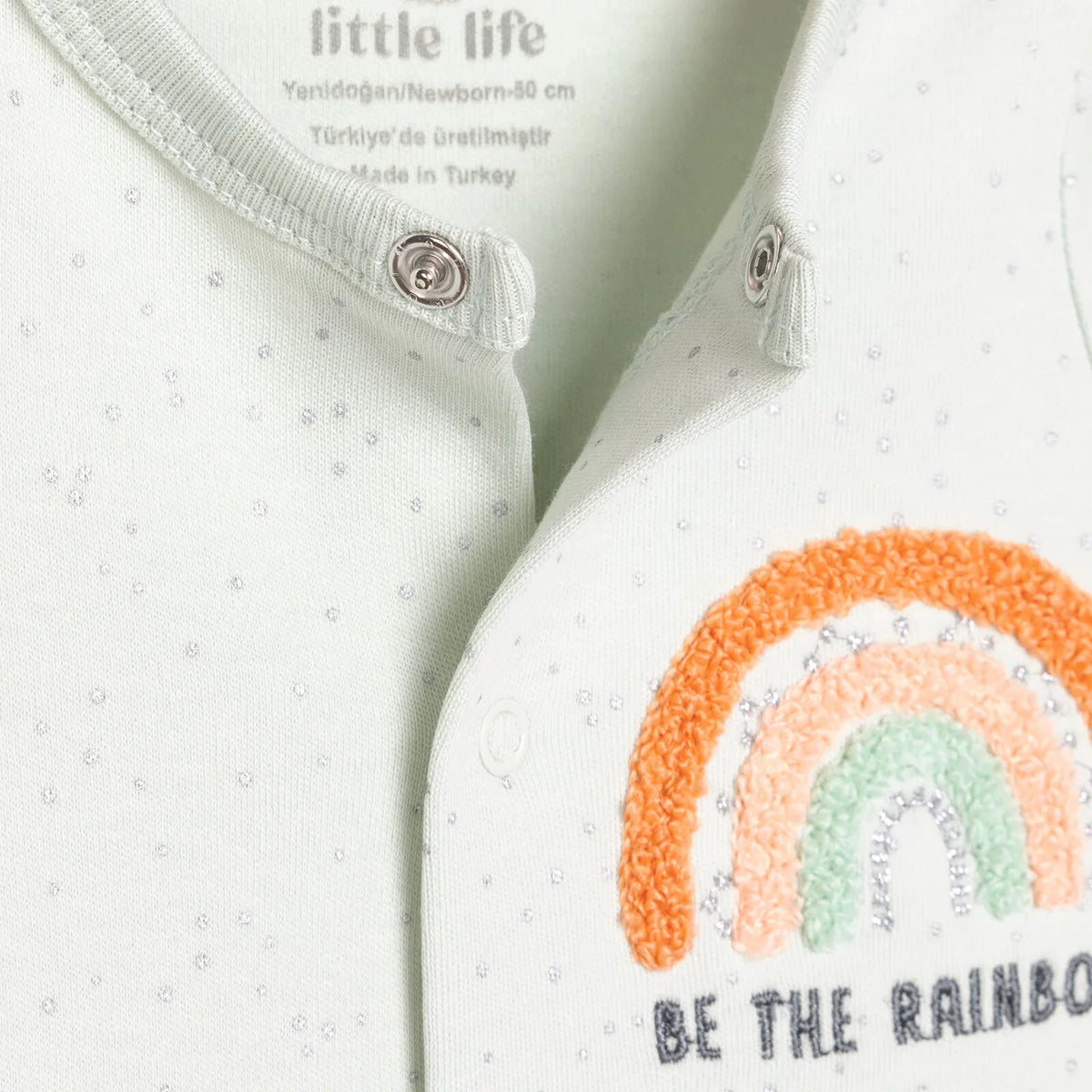 Little Life Newborn Girl Footed Jumpsuit - Multicolour